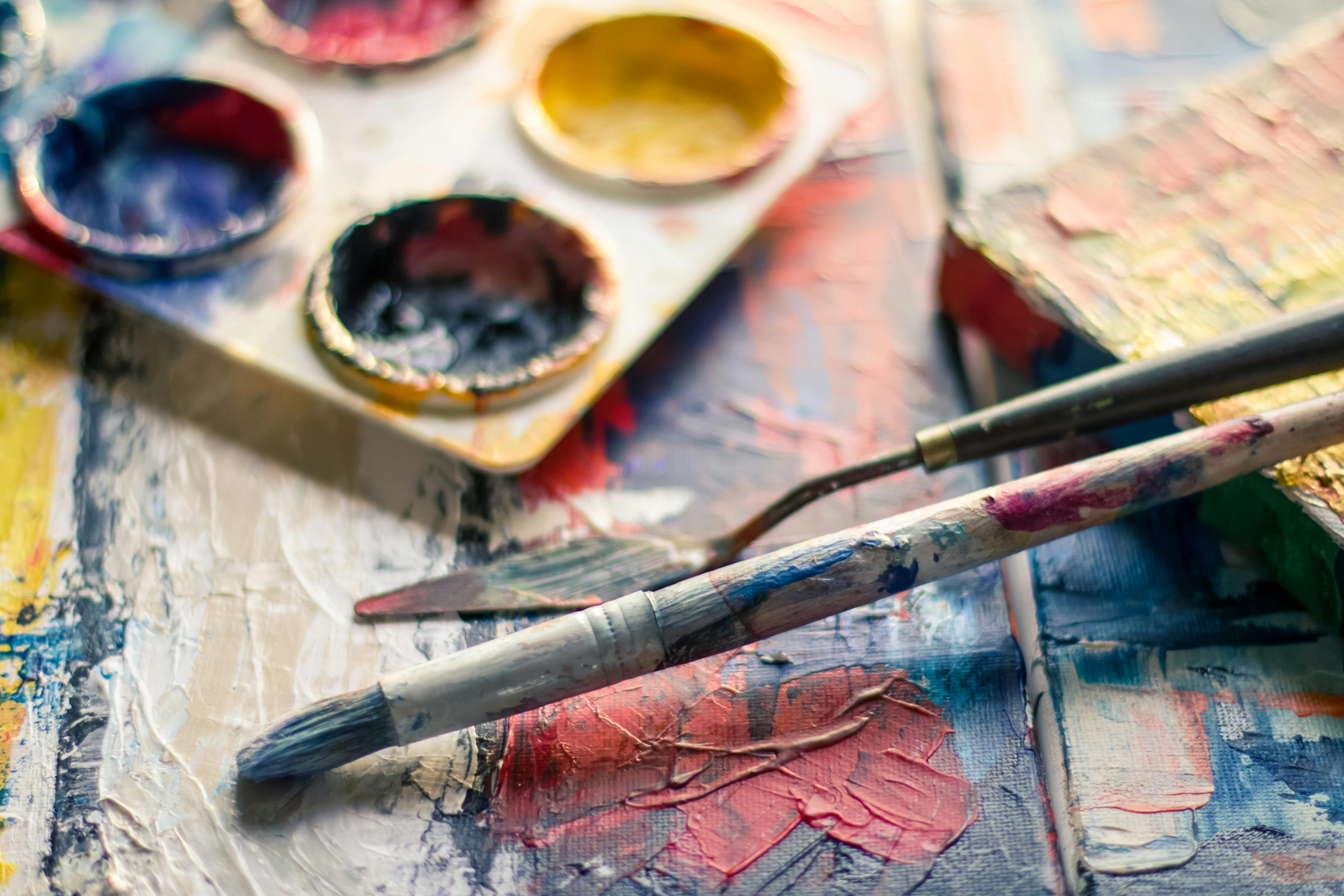 Paintbrush and palette