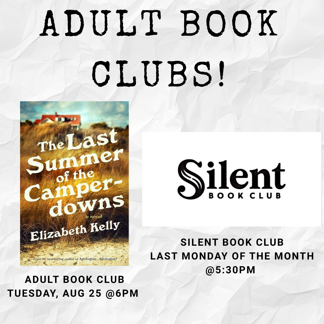 Adult book club and Silent Book Club