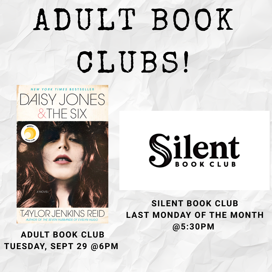 Adult Book Club and Silent Book Club