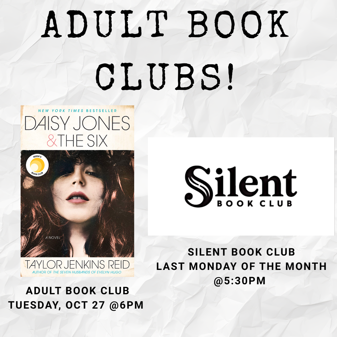 Adult Book Club and Silent Book Club