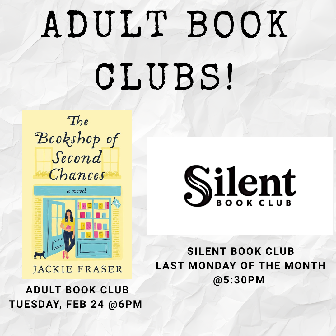 Adult book club, "The Bookshop of Second Chances"
