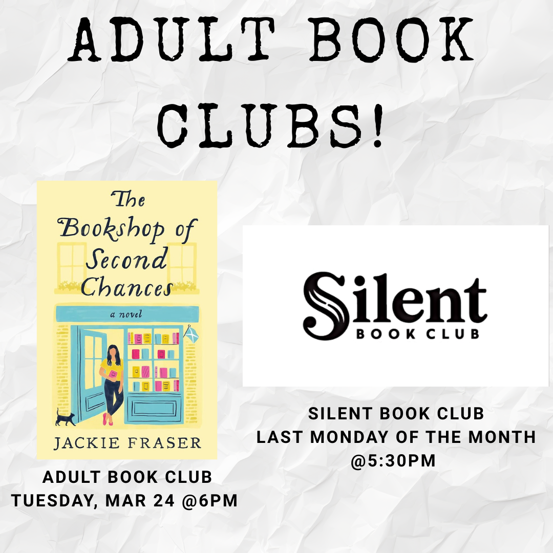 Adult book club, "The Bookshop of Second Chances"