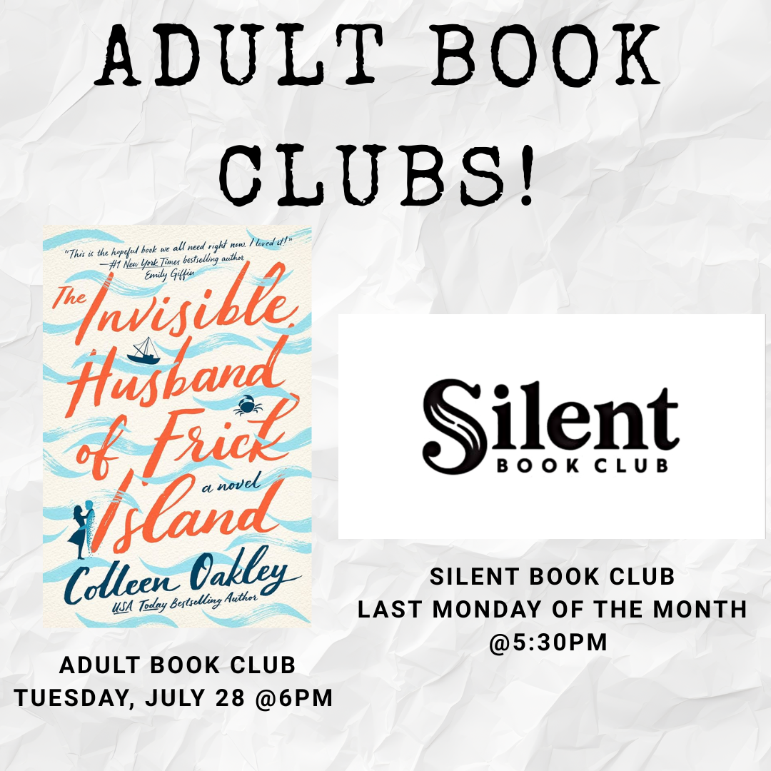 Adult book club and Silent Book Club