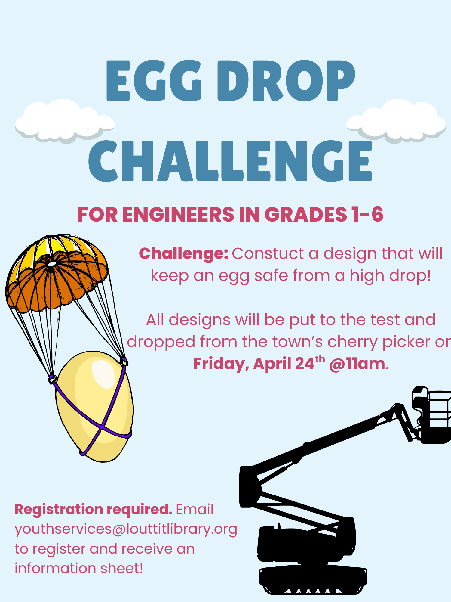 Egg Drop Challenge flier