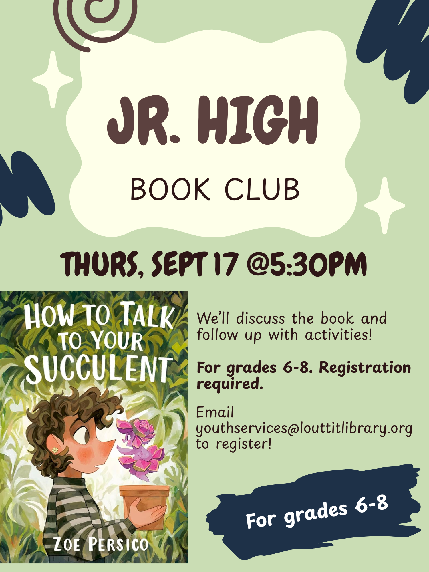 Jr. High Book Club, How to Talk to Your Succulent by Zoe Persico