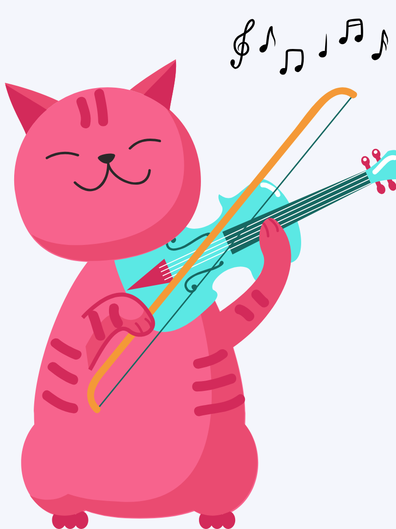 cat fiddling