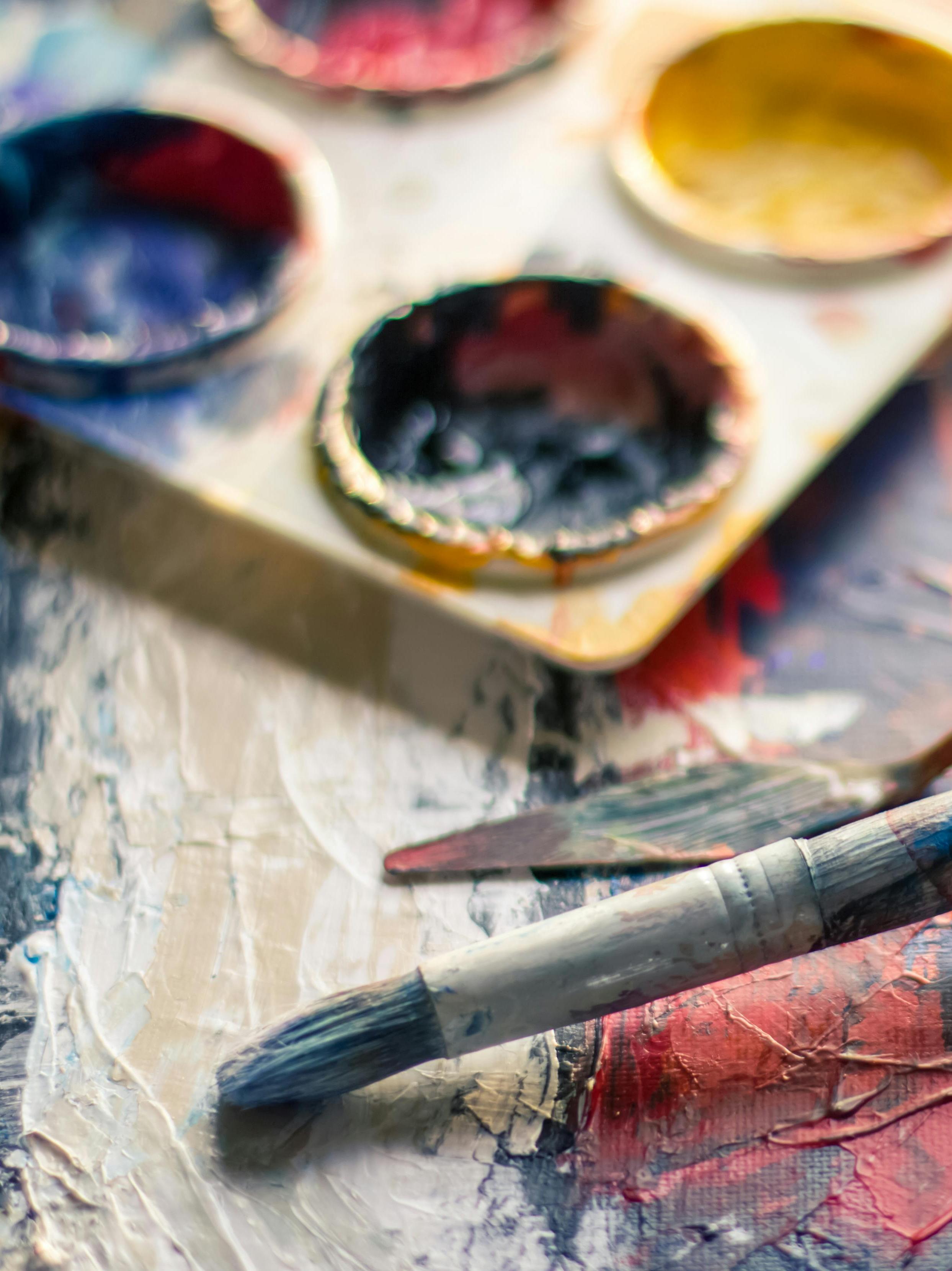 Paintbrush and palette