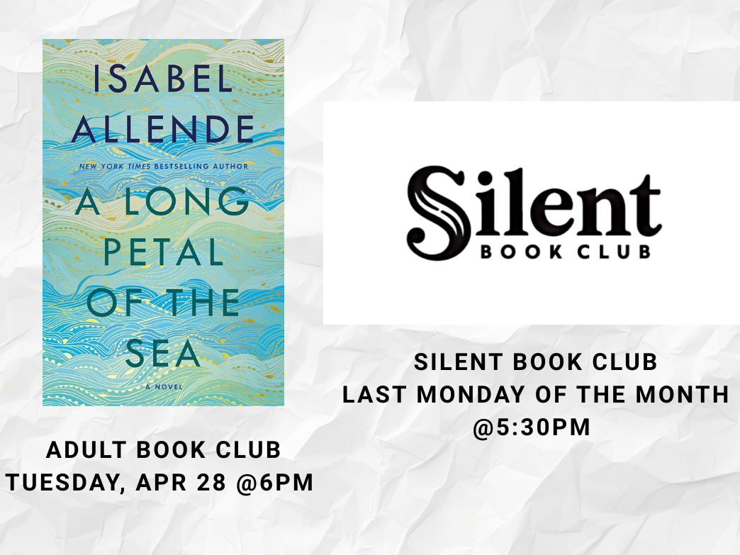 Adult Book Club, "A Long Petal of the Sea"