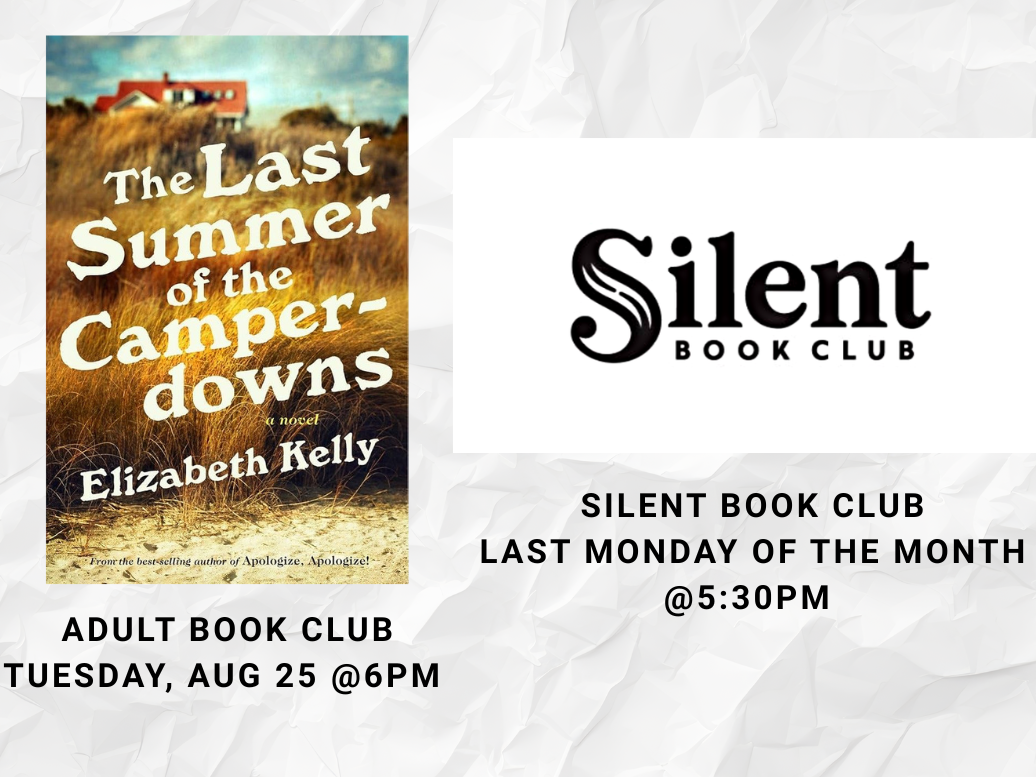 Adult book club and Silent Book Club