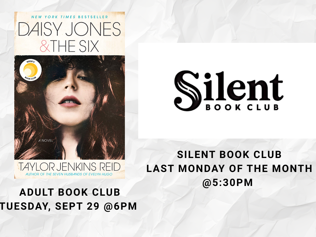 Adult Book Club and Silent Book Club