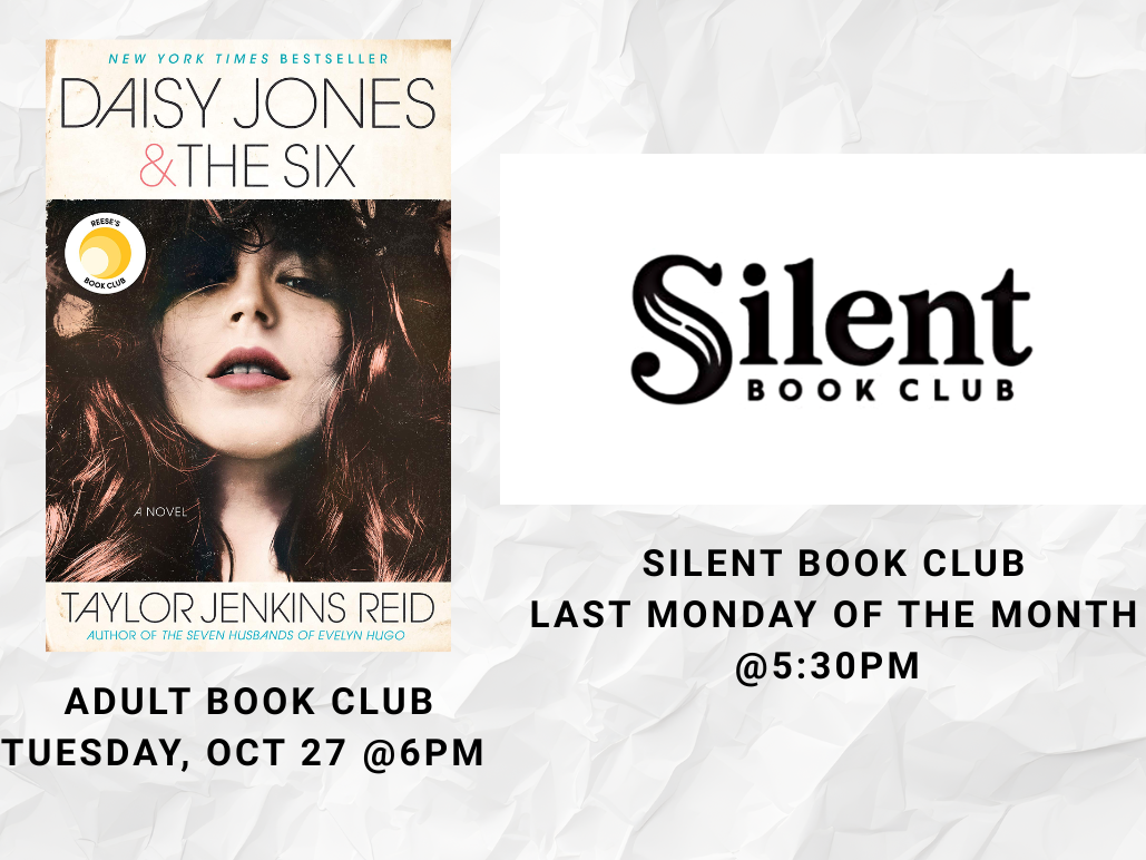 Adult Book Club and Silent Book Club