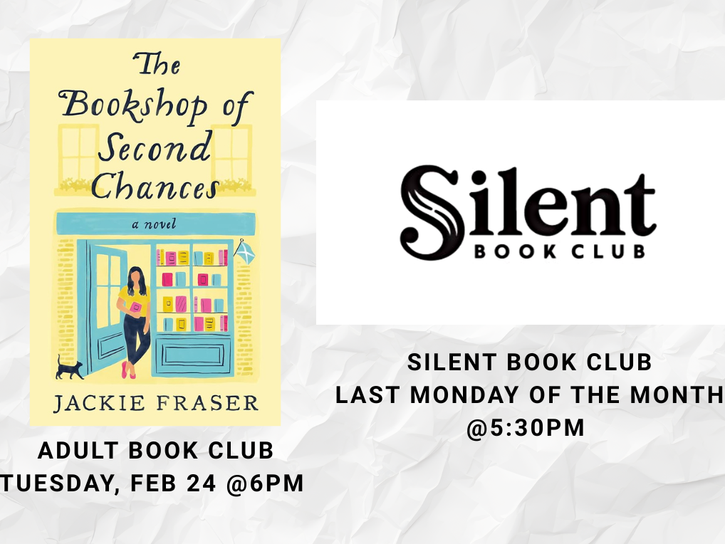 Adult book club, "The Bookshop of Second Chances"
