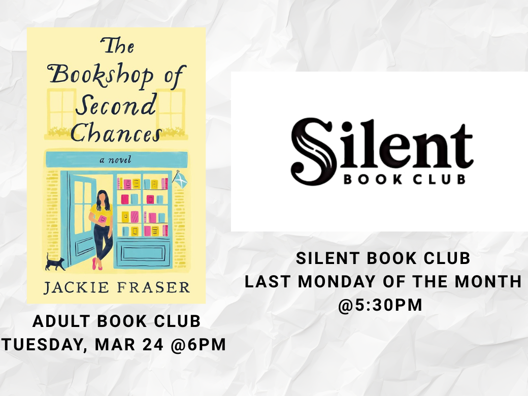 Adult book club, "The Bookshop of Second Chances"