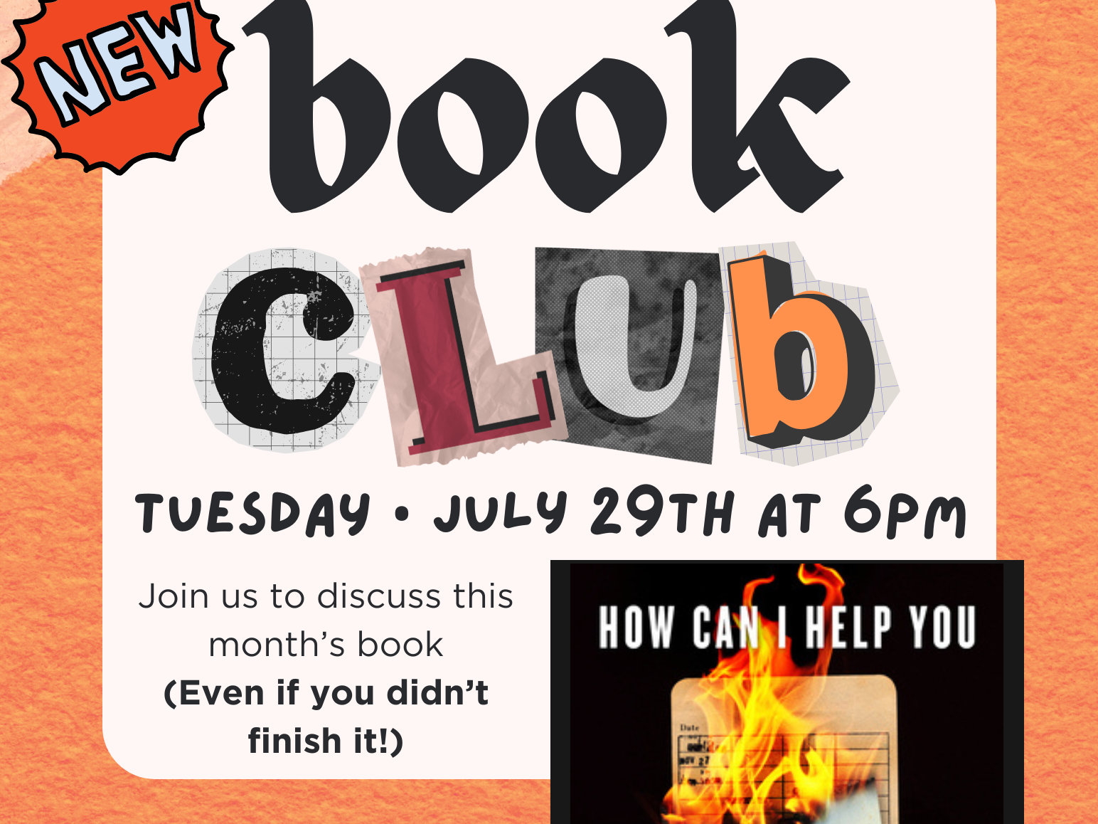 book club flier