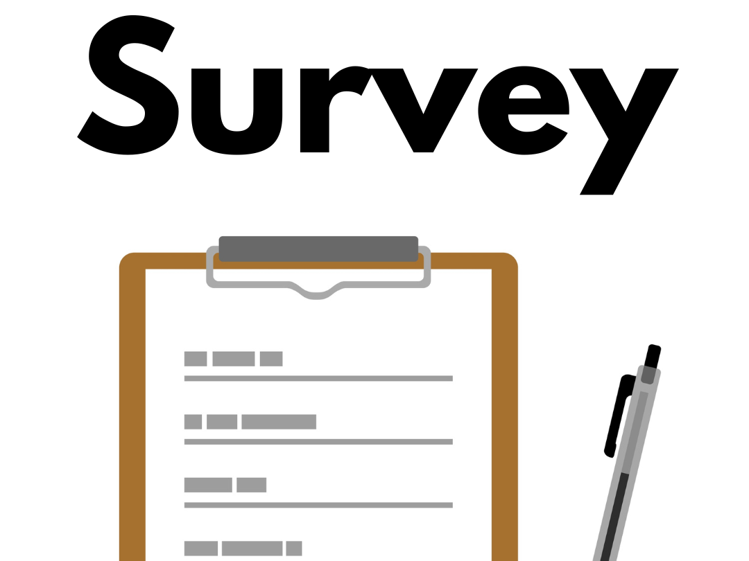 Survey clipboard and pen