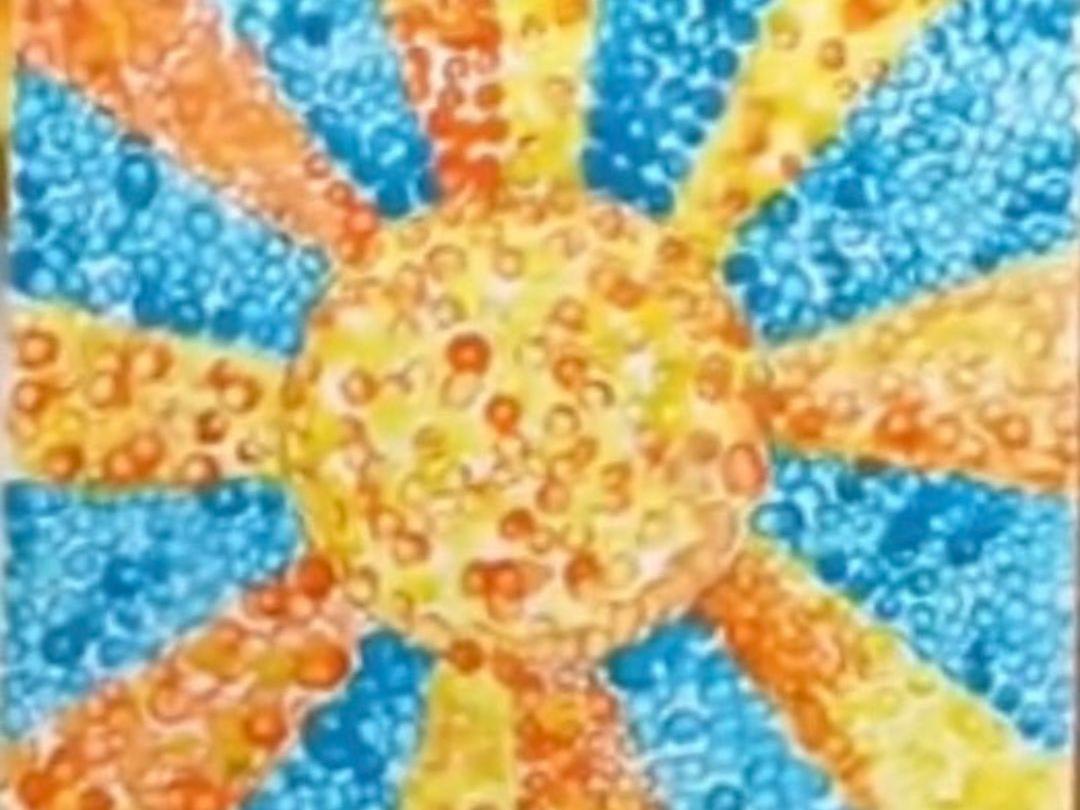 sunny pointilism example