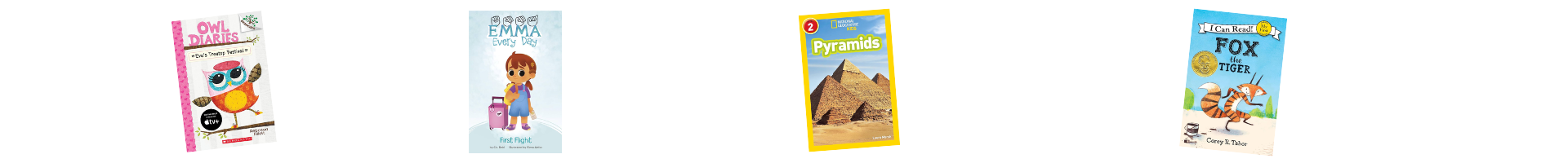 Images of easy reader and early chapter books.